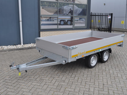 Eduard Ongeremde Eduard plateauwagen - 310x160 cm - 750 kg bruto laadvermogen - 63 cm laadvloerhoogte - 30 cm borden