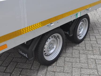 Eduard Ongeremde Eduard plateauwagen - 310x160 cm - 750 kg bruto laadvermogen - 63 cm laadvloerhoogte - 30 cm borden