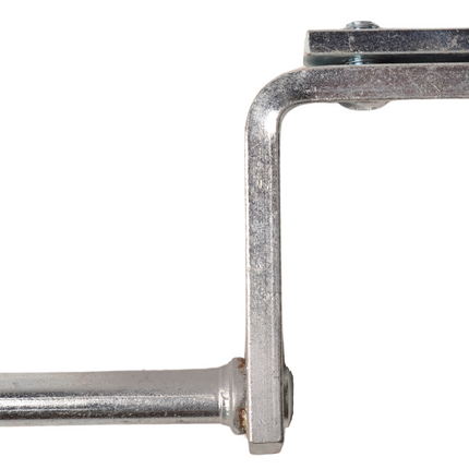 Eduard scharnier compleet voor achterklep aanhanger - 71x70 mm inclusief veiligheidspal