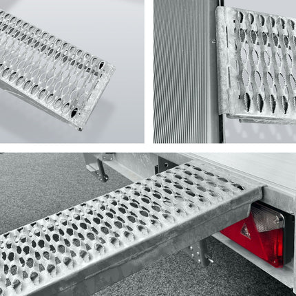 Hulco Hulco Medax aluminium oprijplaten exclusief cassette - 250x30x6,5 cm