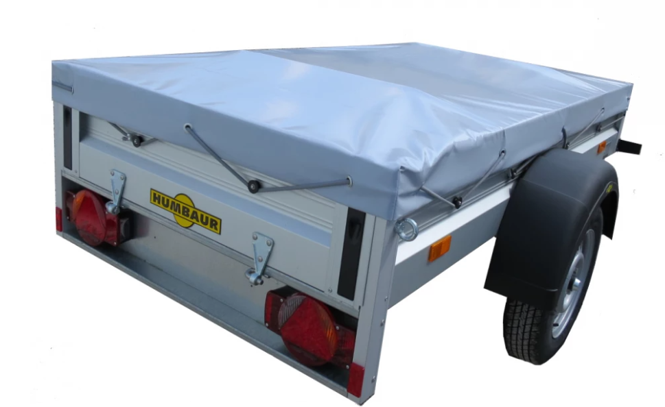 Humbaur Vlakzeil geschikt voor Humbaur bakwagen 205x109 cm - grijs