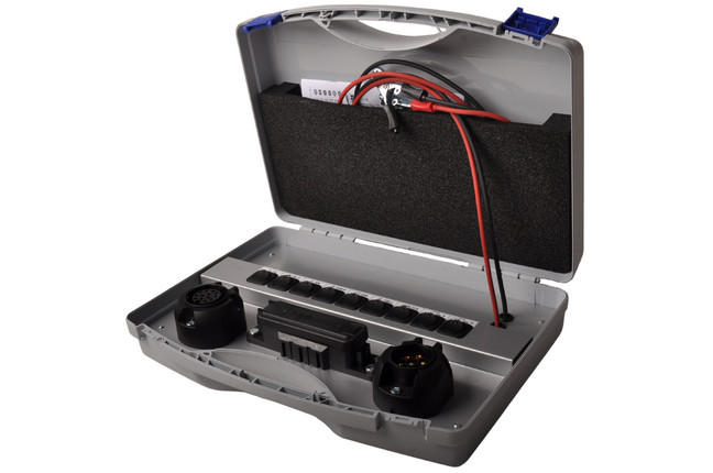 Jaeger Testkoffer 7/13 polig - universeel - Jaeger aansluiting - 12 volt