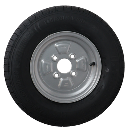Kenda Compleet aanhanger wiel - 145/80R10- 145R10- steekmaat: 4x100 - draagvermogen: 375 kg - naafdiameter: 57 mm - 4PR