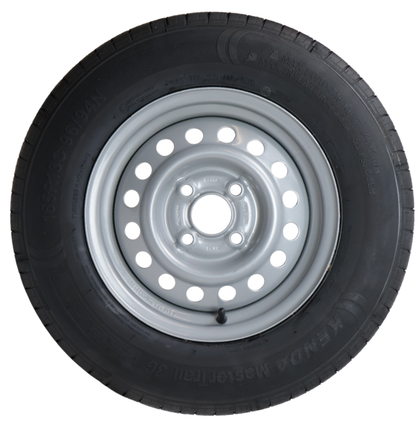 Kenda Compleet aanhanger wiel - 165R13C - steekmaat: 4x100 - draagvermogen: 600 kg - naafdiameter: 57 mm
