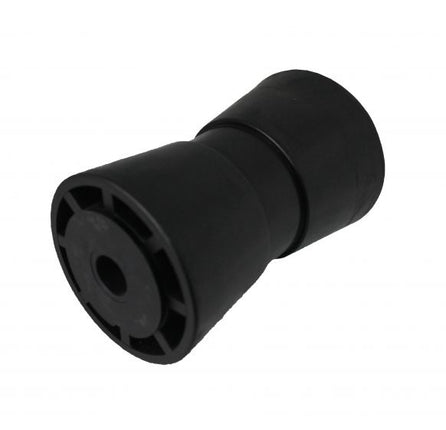 Knott 133x58,5 mm kielrol zwart 17 mm naafdiameter