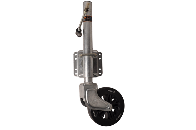 Knott Draaibaar neuswiel - 60 mm - draagvermogen: 150 kg - zijslinger