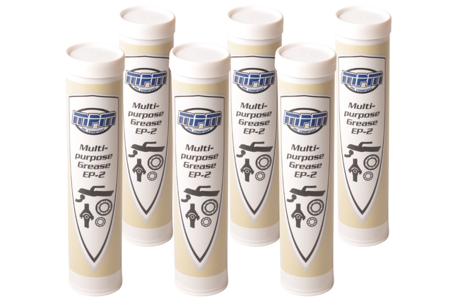 MPM Set van 6 vetpatronen EP2 - 400 gram - universeel - MPM