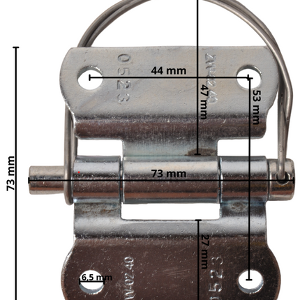 Novio Portierscharnier - 44x53 mm