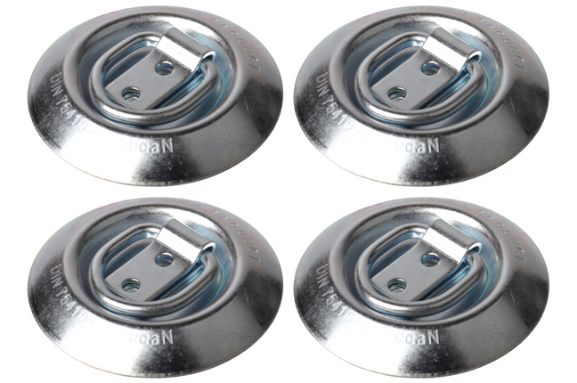 Novio Verzonken vloerring rond - maximale belasting 250 daN - set van 4 stuks