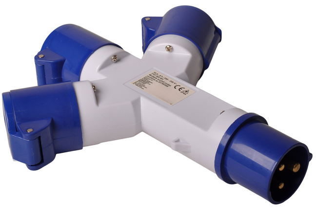 ProPlus CEE 3-weg splitter, camping stekker splitter 16A