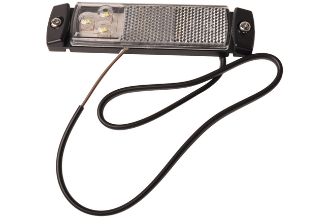 ProPlus Rechthoekige witte markeringslamp - 2-aderige losse draad aansluiting - LED