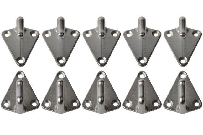 ProPlus Touwhaak metaal 40x45 mm - 10 stuks verpakt in blister