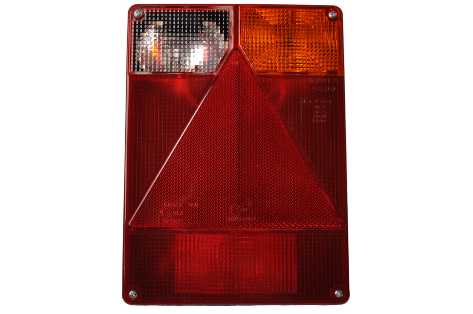 Radex Radex 6800 rechts - 160x220x60 mm -  voorzien van connector aansluiting & achteruitrijverlichting