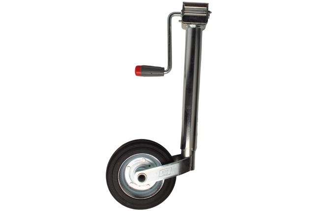 Simol Premium Neuswiel 48 mm met zijslinger en rubber wiel op stalen velg