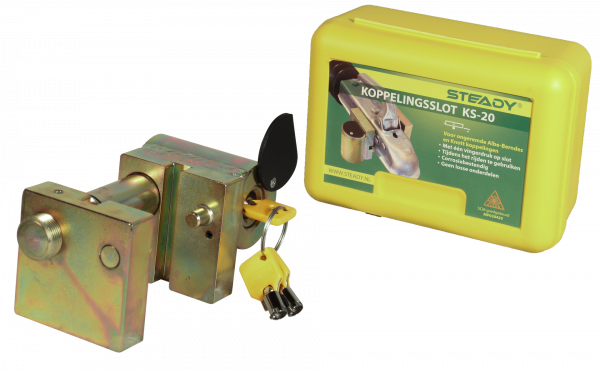 Steady Steady KS-20 koppelingsslot - SCM gekeurd - geschikt voor ongeremde koppelingen