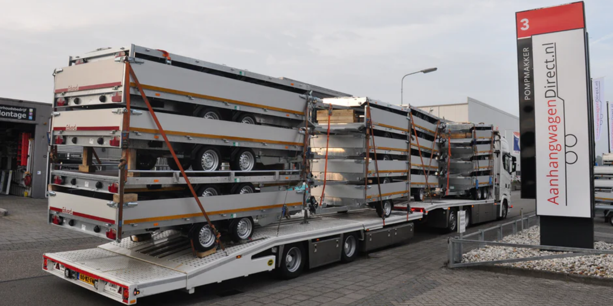Aanhangwagens aan huis bezorgen door de gehele Benelux, Let's go!