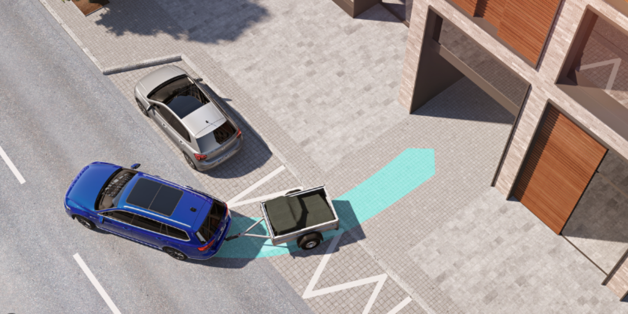 Hoe moet je met een aanhanger achteruit rijden?