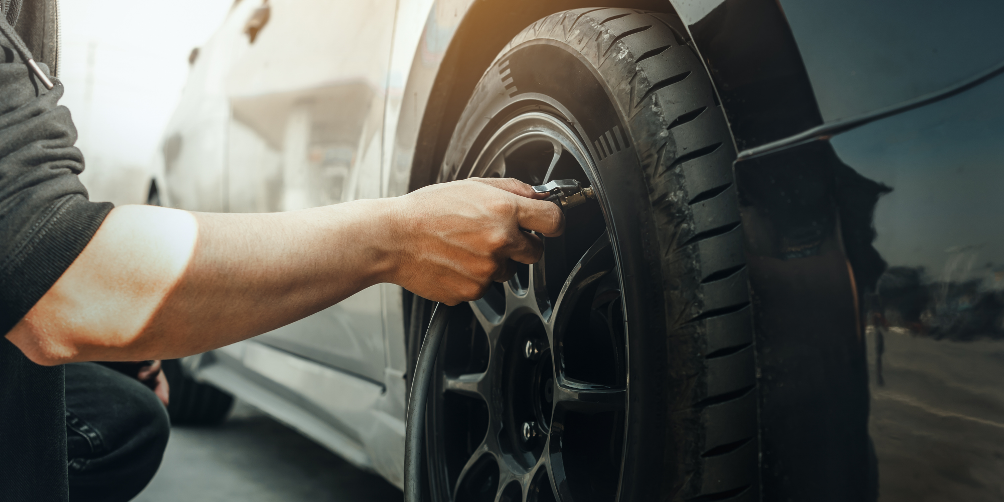 Bandenspanning van de aanhanger of caravan