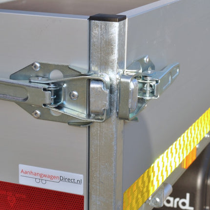 Aanhangwagendirect Awd Exclusive Eduard plateauwagen - 300x150 cm - 2000 kg bruto laadvermogen - 63 cm laadvloerhoogte - 30 cm borden - nu met gratis gemonteerd reservewiel