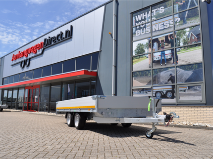 Aanhangwagendirect AWD Exclusive Eduard plateauwagen 406x200 cm - 2000 kg - nu met gratis gevulde aluminium traanplaat disselkist