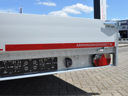 Aanhangwagendirect AWD Exclusive Eduard plateauwagen 406x200 cm - 2000 kg - nu met gratis gevulde aluminium traanplaat disselkist