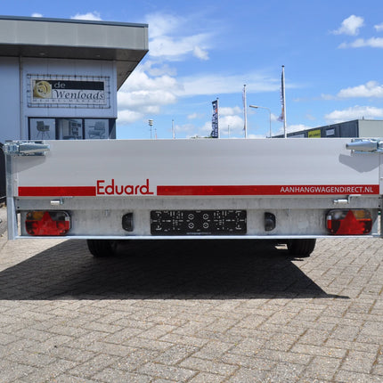 Aanhangwagendirect AWD ZOMER DEAL Eduard kipper 406x200 cm - 2000 kg - nu met gratis gevulde aluminium traanplaat disselkist