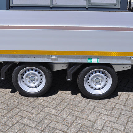 Aanhangwagendirect AWD ZOMER DEAL Eduard kipper 406x200 cm - 2000 kg - nu met gratis gevulde aluminium traanplaat disselkist