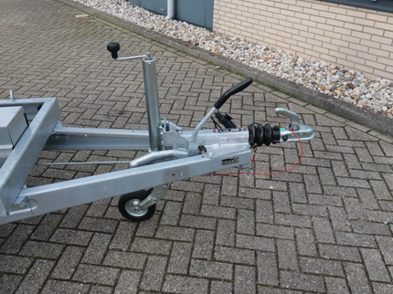 Aanhangwagendirect Complete Hoveniers Set - Geremde Eduard achterwaartse kipper - 256x150 cm - 2000 kg bruto laadvermogen - elektrisch - inclusief loofrekken & fijnmazig aanhangernet