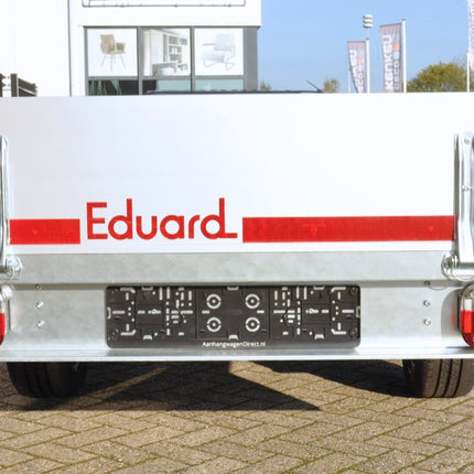Aanhangwagendirect DEMO DEAL Eduard plateauwagen - 300x150 cm - 2000 kg bruto laadvermogen - 63 cm laadvloerhoogte - 30 cm borden - nu met gratis gemonteerd reservewiel
