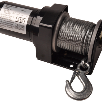 aanhangwagendirect Elektrische Lier 900 kg met staalkabel & haak