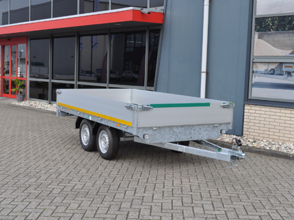 Aanhangwagendirect Herfst aanbieding! Plateauwagen - 310x160 cm - 750 kg bruto laadvermogen - inclusief voor gemonteerde onderdelen