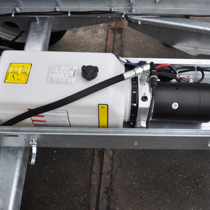 Aanhangwagendirect Hydraulische pomp vermogenseenheid Enkelwerkend 12V/1,8kW