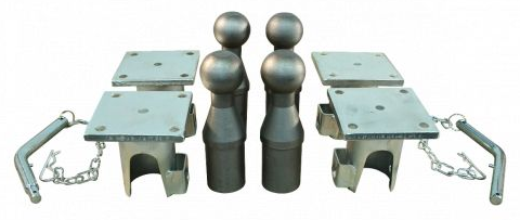 aanhangwagendirect Kipperscharnierset 3-zijdig 3500kg 10-delig