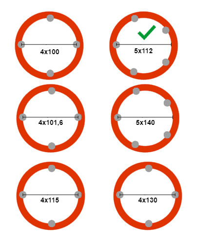 Aanhangwagendirect Losse 12 inch velg voor aanhangwagens - 6Jx12 (5x112) 900 kg - ET30