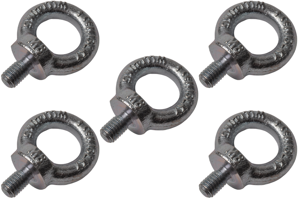 Aanhangwagendirect Oogbout M8 verzinkt -  5 stuks