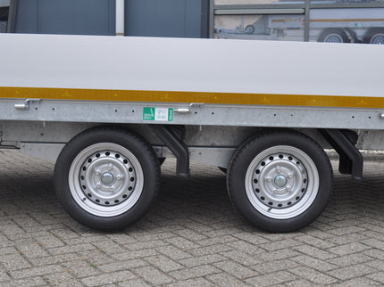 Aanhangwagendirect Ready TO GO DEAL - Eduard plateauwagen - 406x200 cm - 2700 kg bruto laadvermogen - inclusief disselkist & SCM disselslot