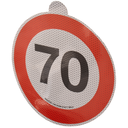 Aanhangwagendirect Tempo 70 sticker Italië - 20 cm