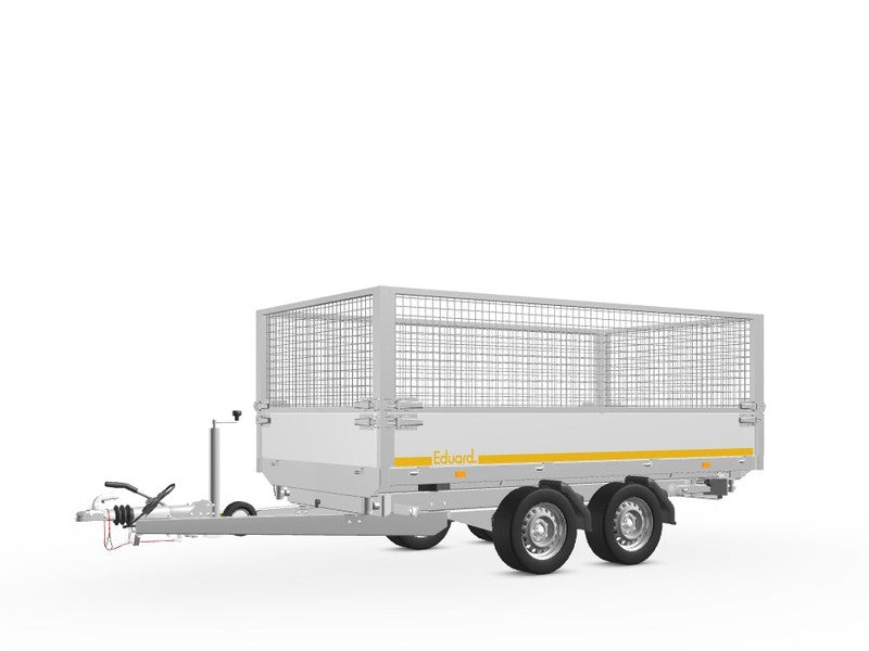 aanhangwagendirect VERHUUR Driezijdige Kipper met loofrekken (3)