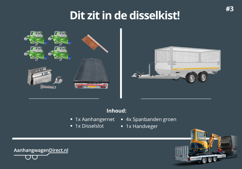 aanhangwagendirect VERHUUR Driezijdige Kipper met loofrekken (3)