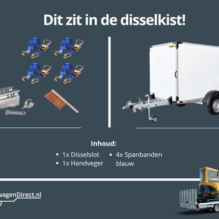 aanhangwagendirect VERHUUR Enkelasser gesloten aanhanger (1300 kg) (4)