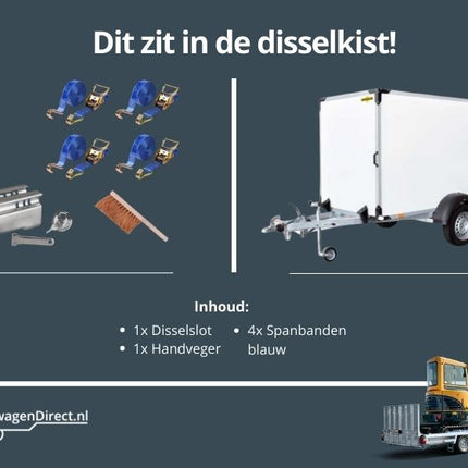 aanhangwagendirect VERHUUR Enkelasser gesloten aanhanger (750 kg) (3)