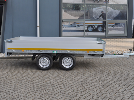 Aanhangwagendirect Voorjaars aanbieding! plateauwagen - 310x160 cm - 750 kg bruto laadvermogen - inclusief voor gemonteerde onderdelen