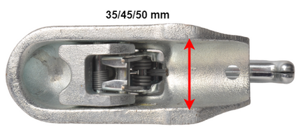 AL-KO AL-KO AK161 - rond 35/45/50 mm - 1600 kg - geremde koppeling