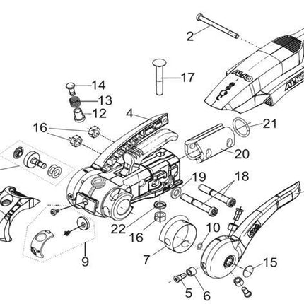 AL-KO AL-KO drukschijf - links - geschikt voor de AL-KO AKS3004 & AKS3504