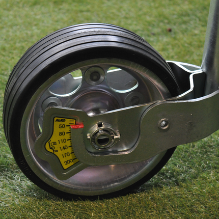 AL-KO AL-KO neuswiel 48 mm met stalen velg en massief rubber wiel - inclusief slinger met druklager en kogeldrukmeter