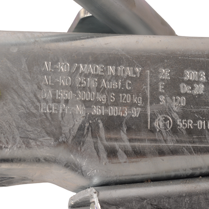 AL-KO AL-KO oplooprem aanhanger 251G – 3000 kg maximaal trekvermogen - V-dissel aansluiting - bovenbouw