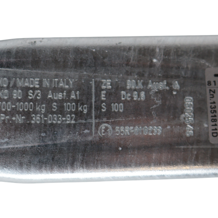 AL-KO AL-KO oplooprem aanhanger - 90S/3-R4 - maximaal trekvermogen: 1000 kg - aansluiting koker: 60 mm - incl. neuswielconsole