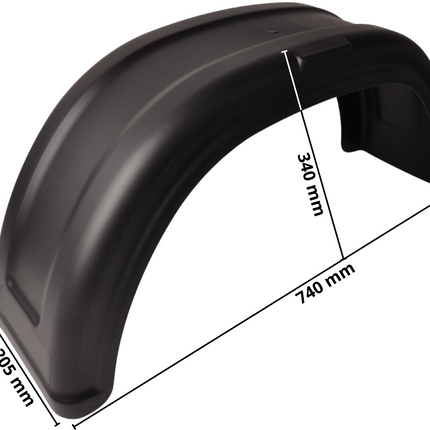 AL-KO AL-KO spatbord 13/14 inch 740x205x340 mm