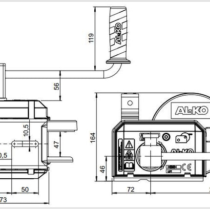 AL-KO Handlier geremd 500 kg overbrenging 3,75:1