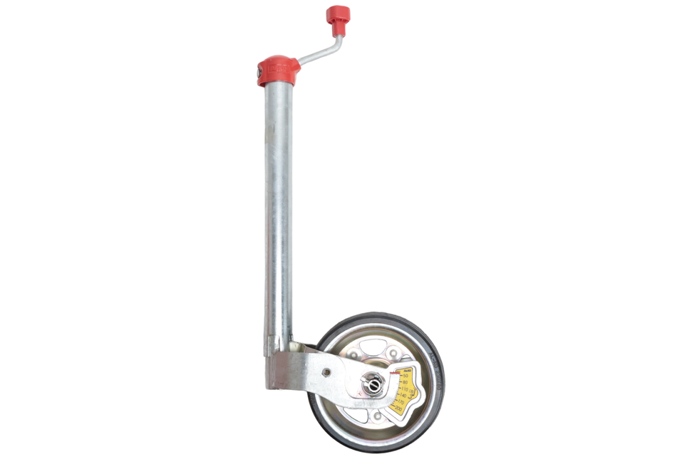 AL-KO Neuswiel AL-KO - 48 mm - draagvermogen: 300 kg - stalen velg en massief rubber wiel - inclusief slinger met druklager en kogeldrukmeter